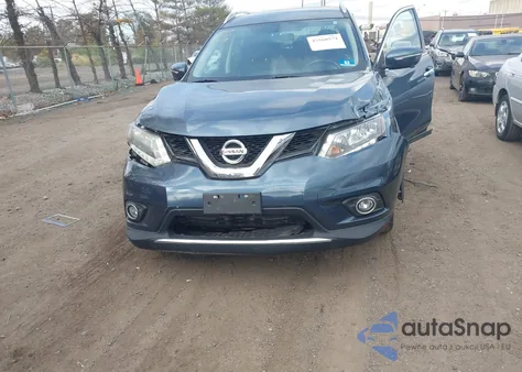 2014 Nissan Rogue Sl из США, поврежденный, VIN 5N1AT2MV4EC812660